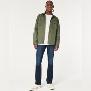 Hollister Dark Wash Slim Straight Jeans (33X32)